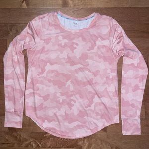 Women’s Zelos Pink Camo Long Sleeve Soft Tee
